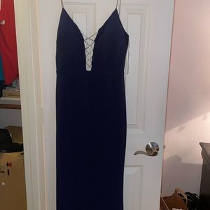 New navy blue prom dress from Macy’s - size 1/2 fits like size small